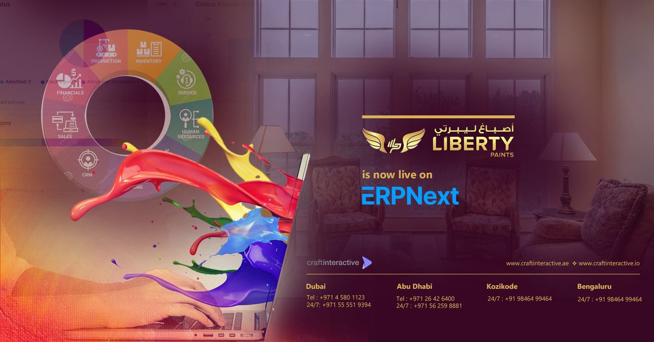 ERPNext with Liberty Paint