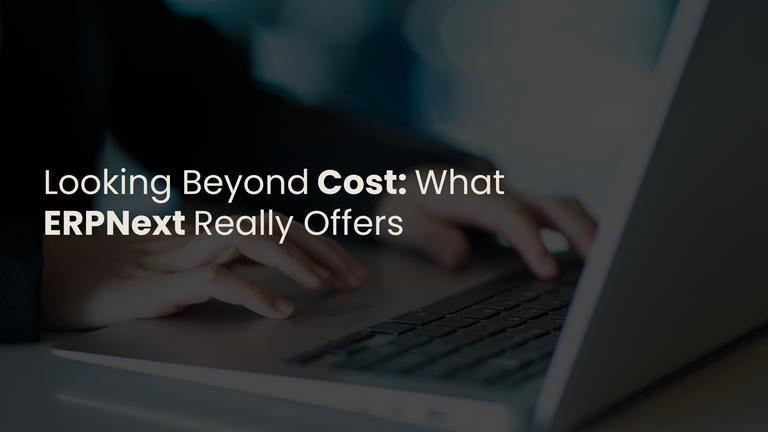 Looking Beyond Cost: What ERPNext Really Offers